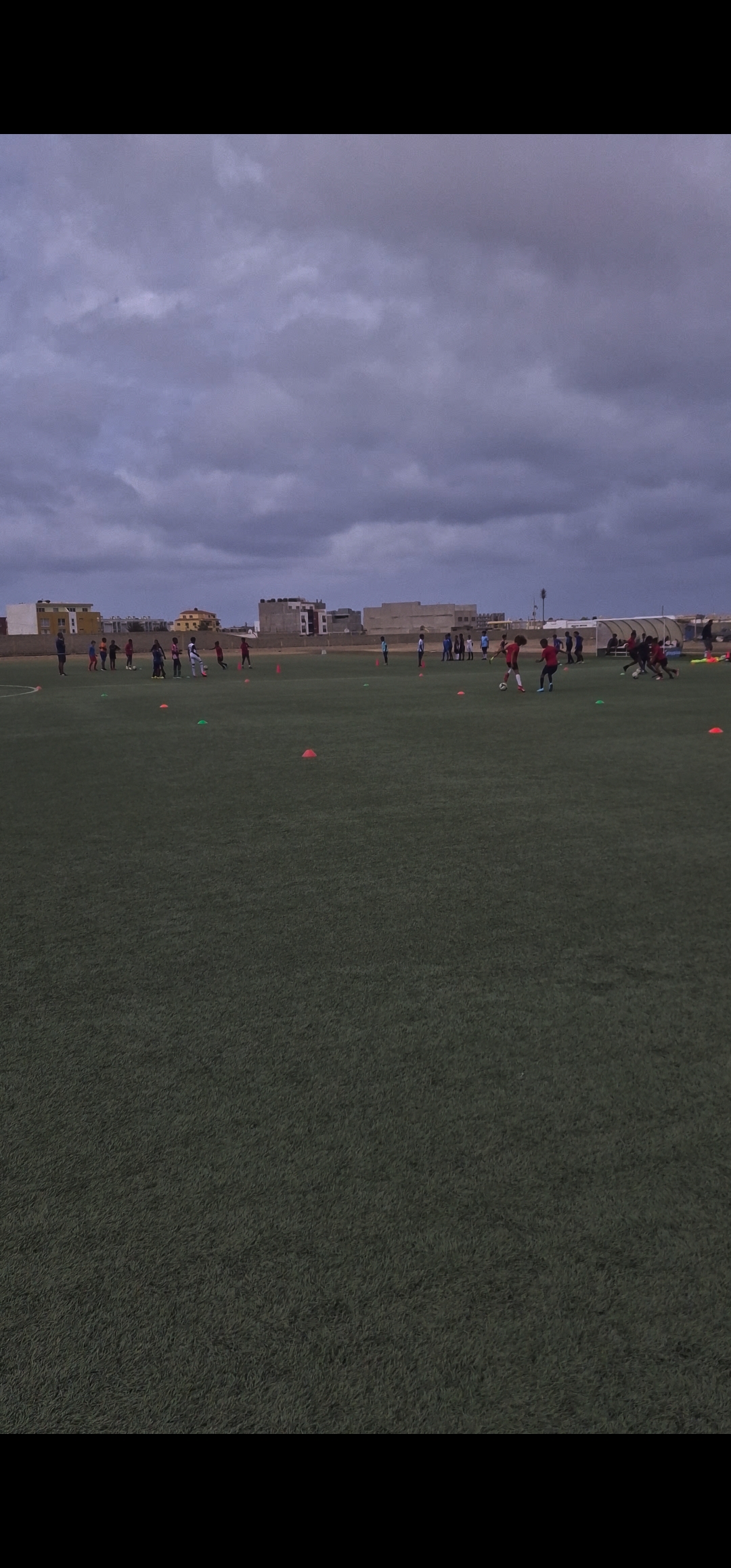 Training session with kids